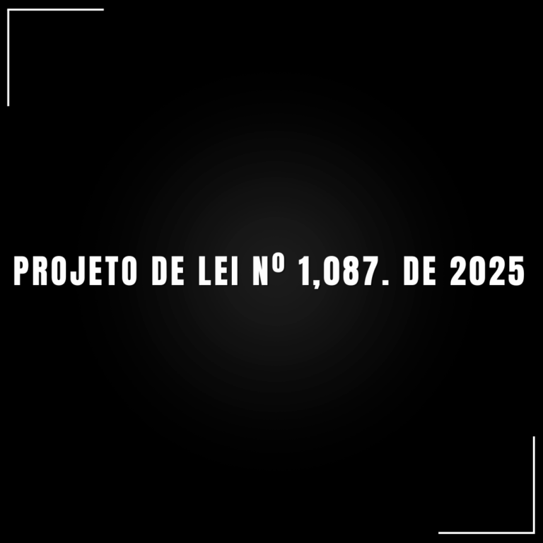 PROJETO DE LEI Nº 1,087. DE 2025