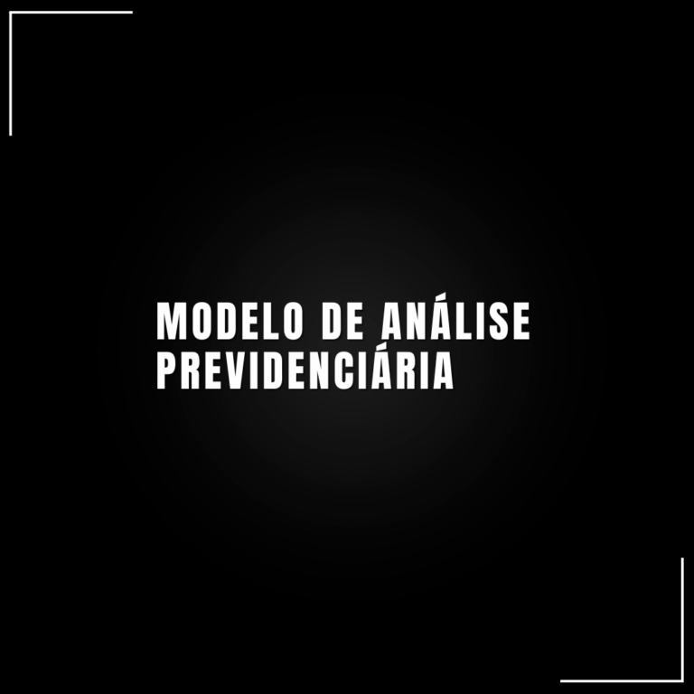 Modelo de análise previdenciária