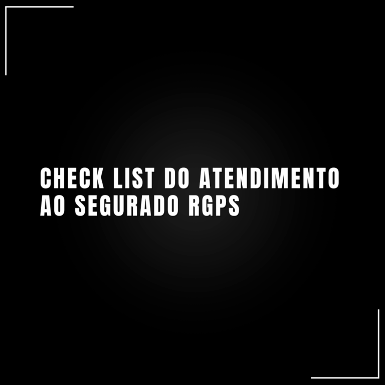 Check list do atendimento ao segurado RGPS