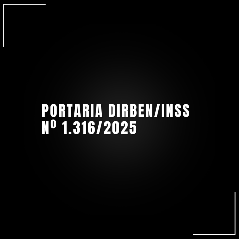 Portaria DIRBEN/INSS nº 1.316/2025