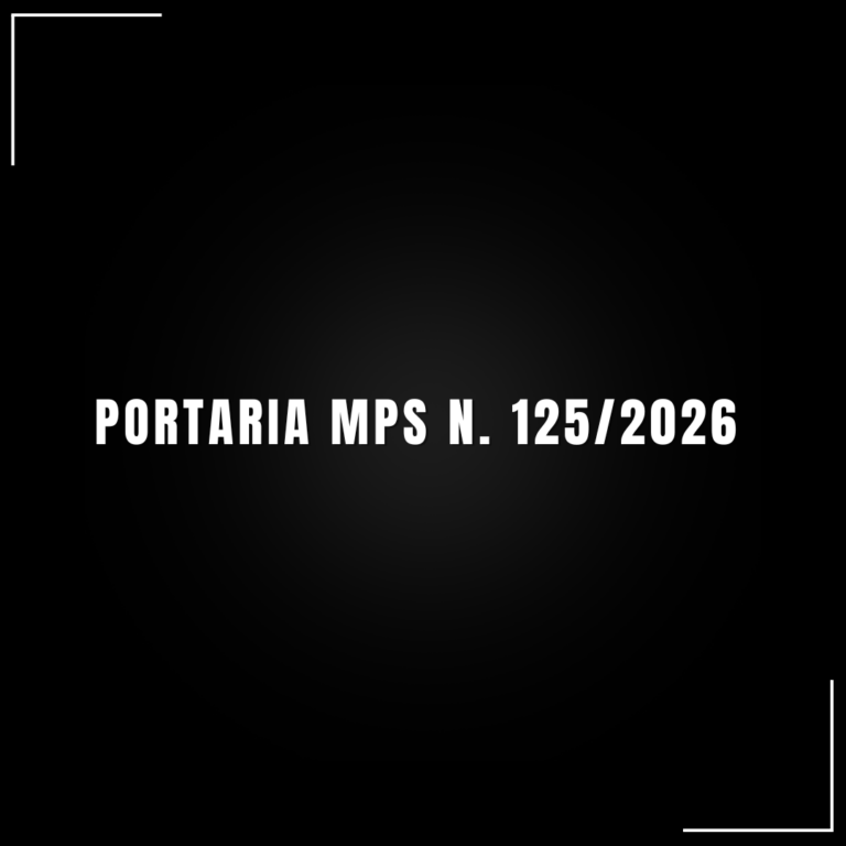 Portaria MPS n. 125/2026